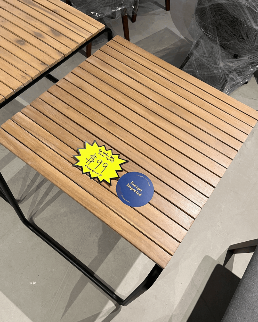 AS-IS | York Outdoor Table | Euro-imported