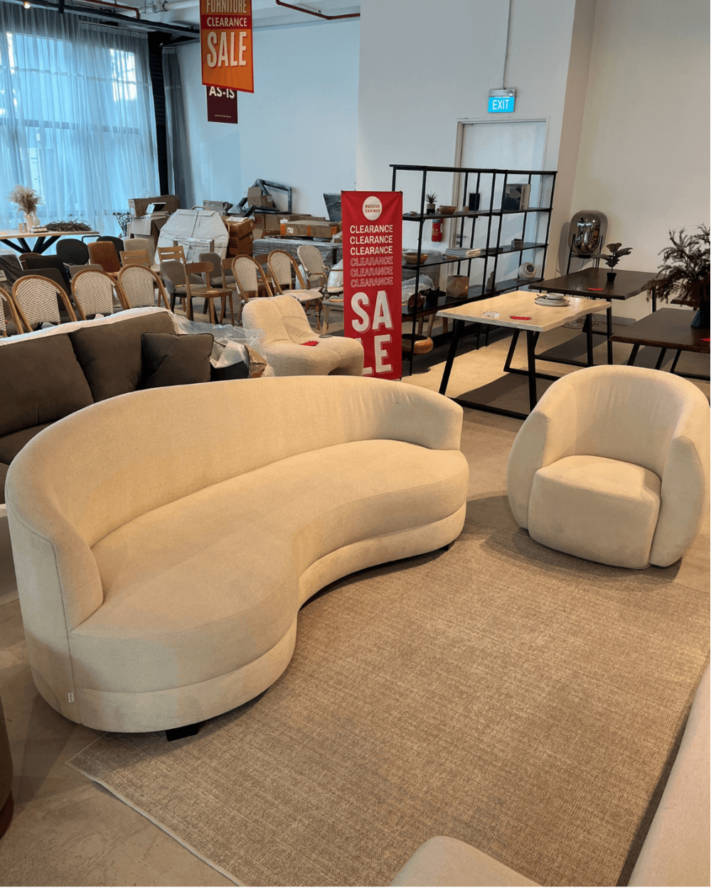 AS-IS | Oguri Curvy Sofa