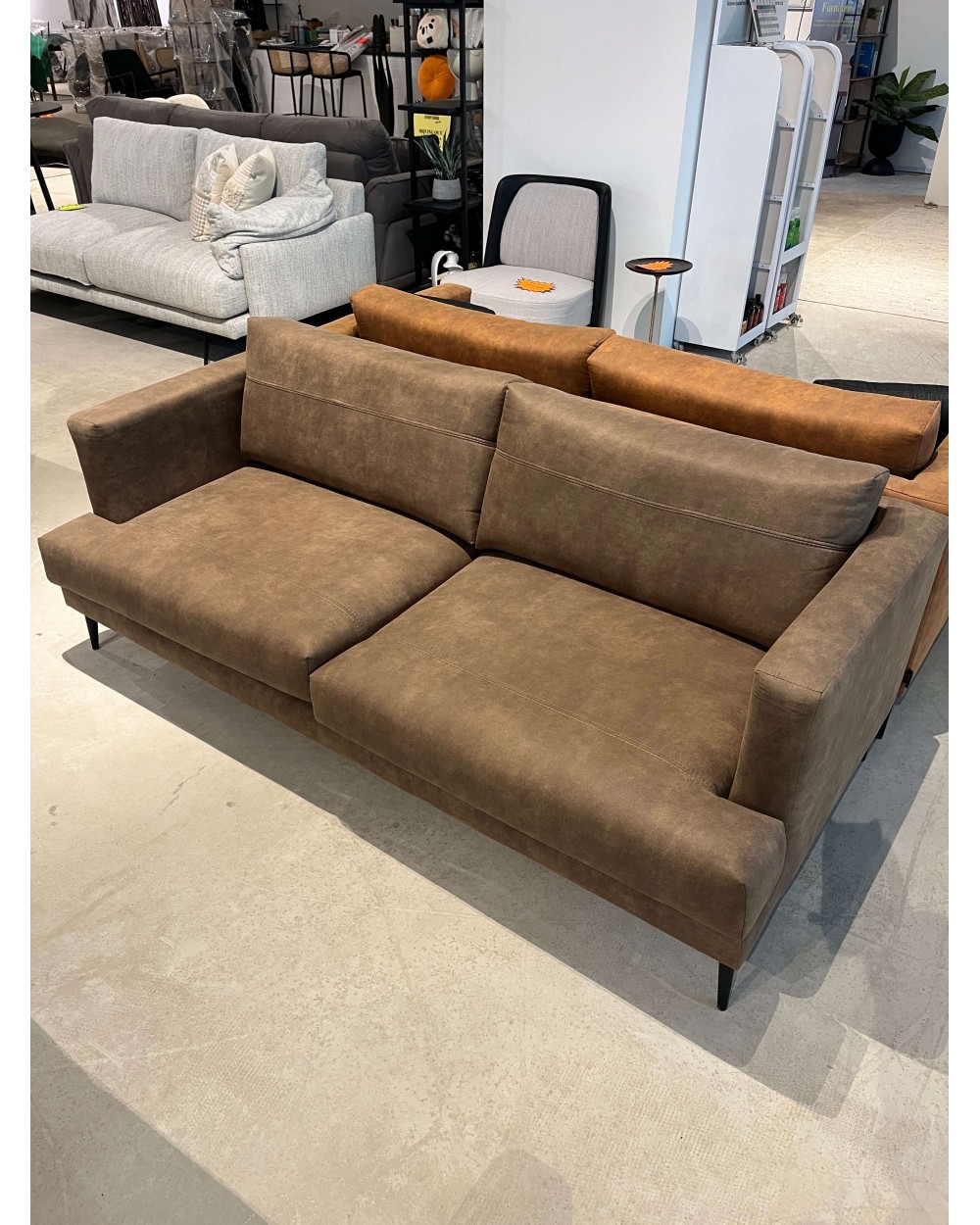 AS-IS | Thelma 3 Seater Sofa | Americano Brown