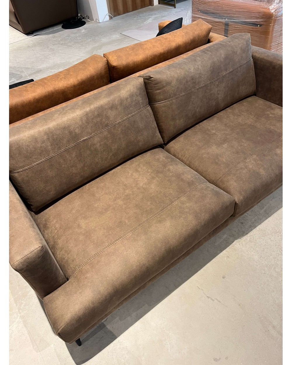 AS-IS | Thelma 3 Seater Sofa | Americano Brown