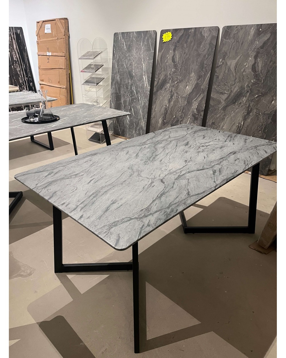 AS-IS | Brilliance Top | Brampton Dining Table in Grey Twinella